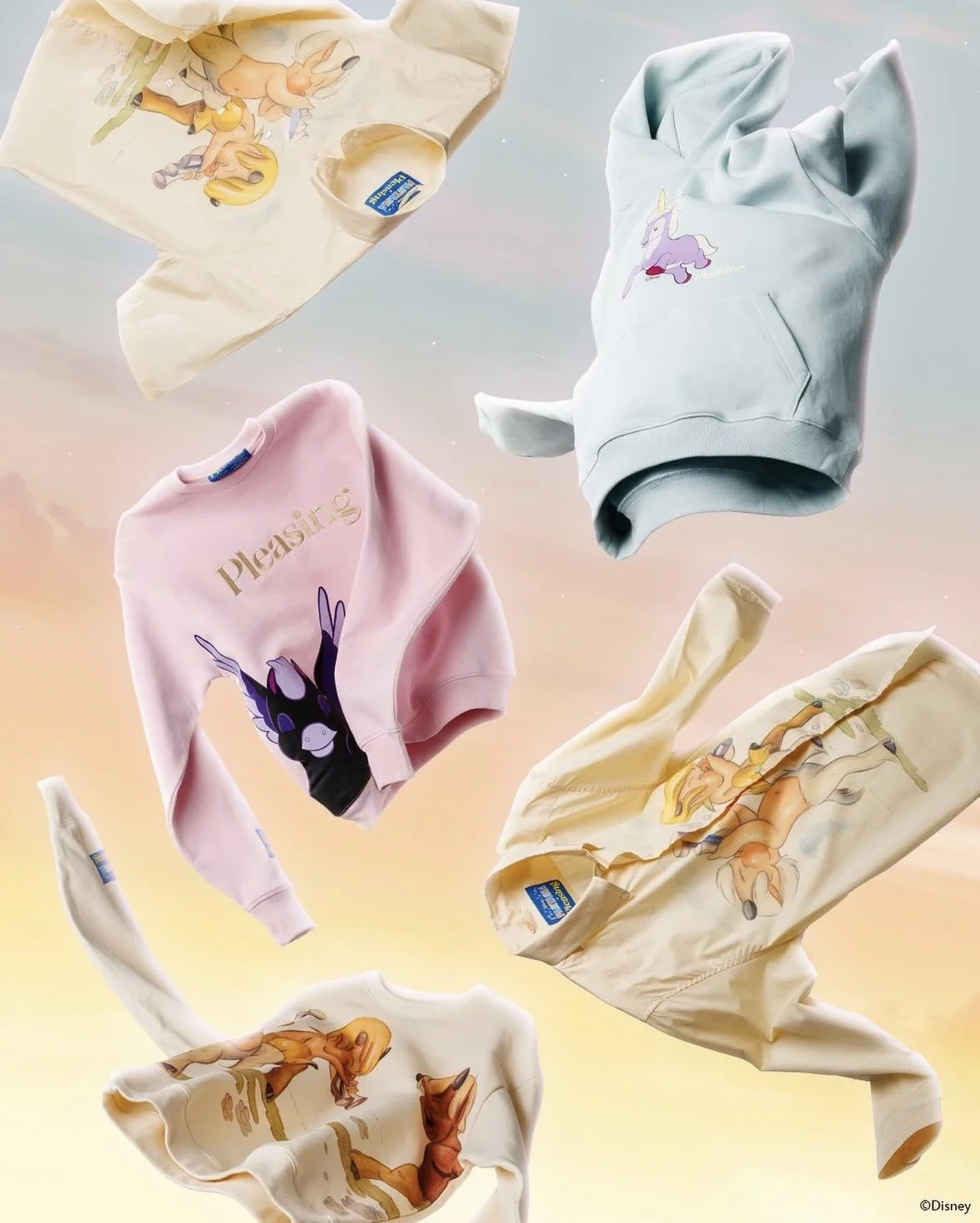 Disney × JOURNAL STANDARD fantasia sweat Fantasia Hoodie Mens Disney Y2K Pull Over Graphic Sweatshirt